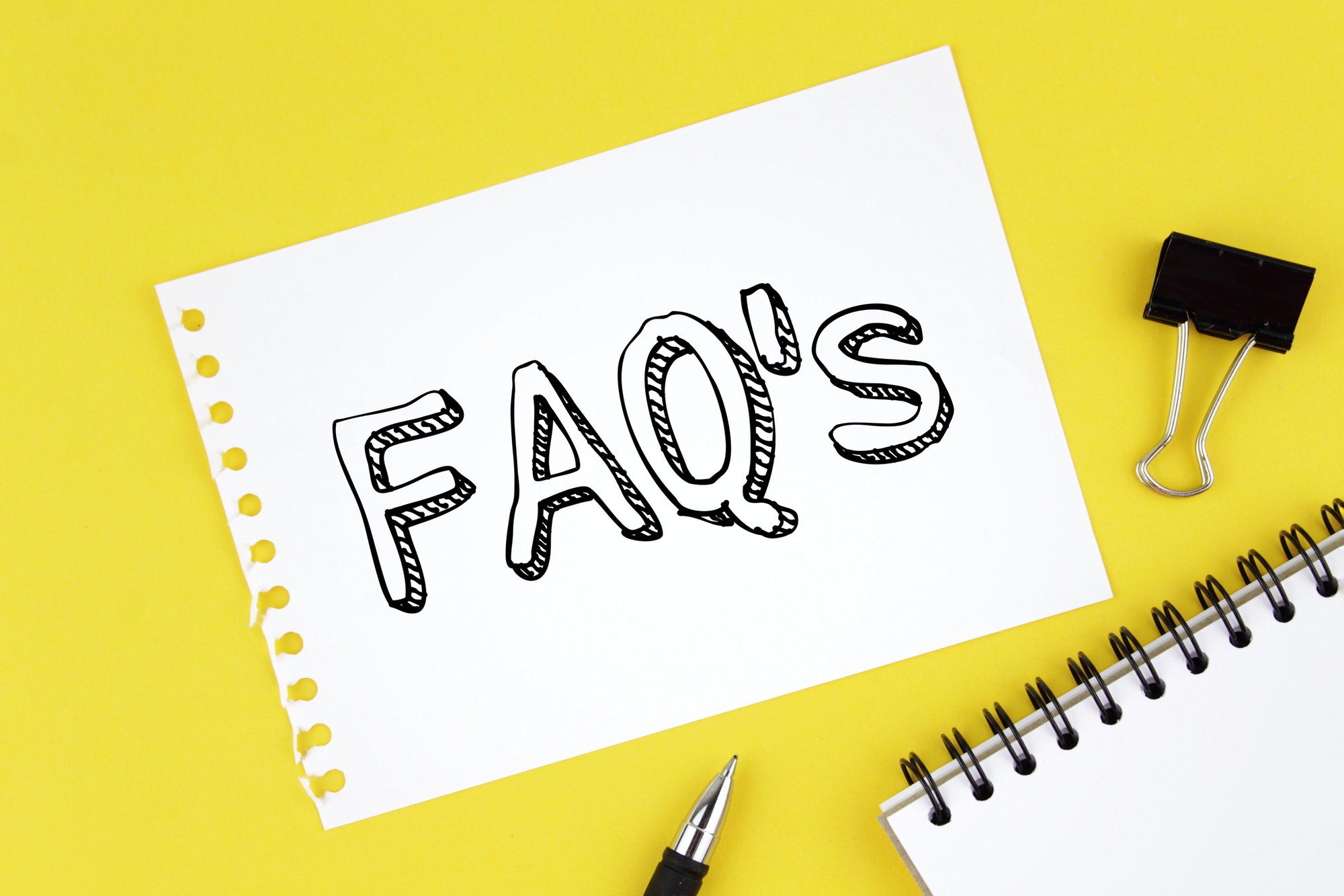 the letters FAQ's standing for frequently asked questions about medicare.