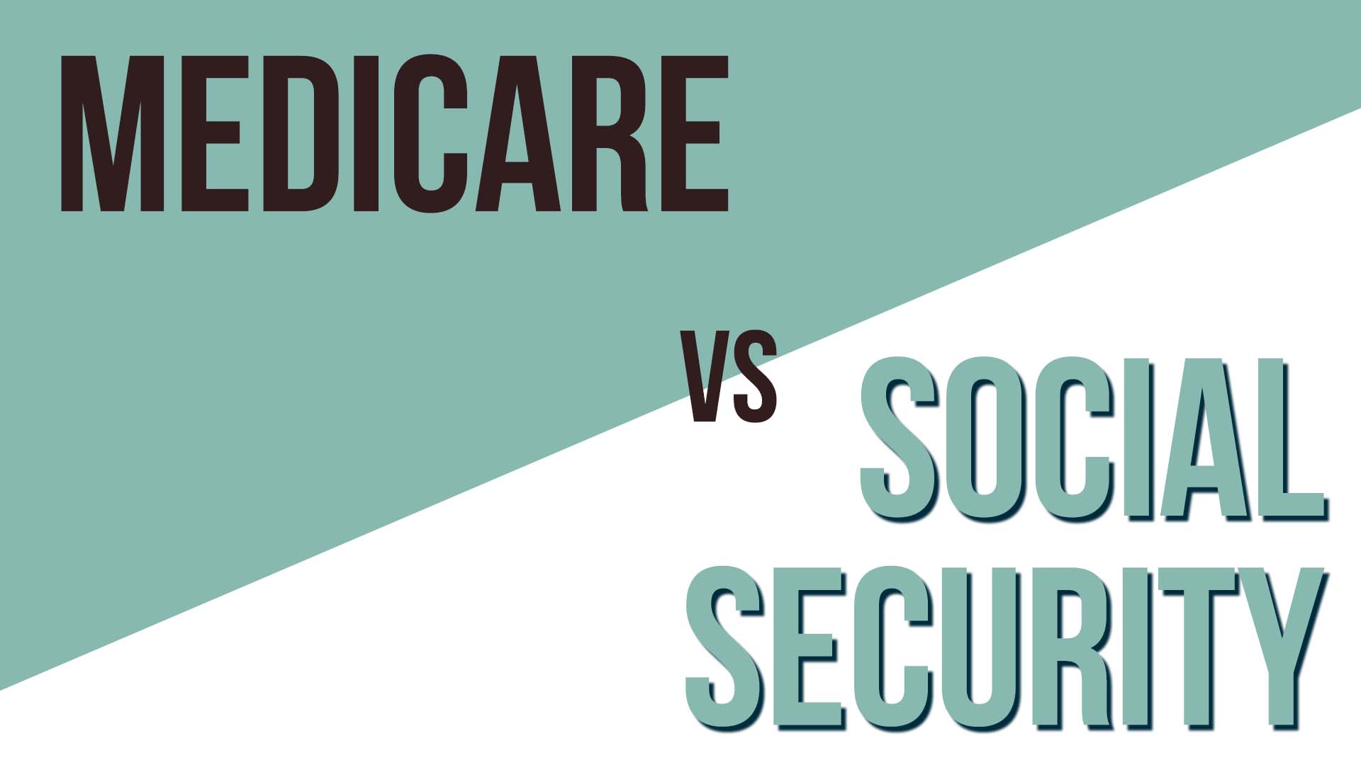 A graphic illustrating medicare vs social security.